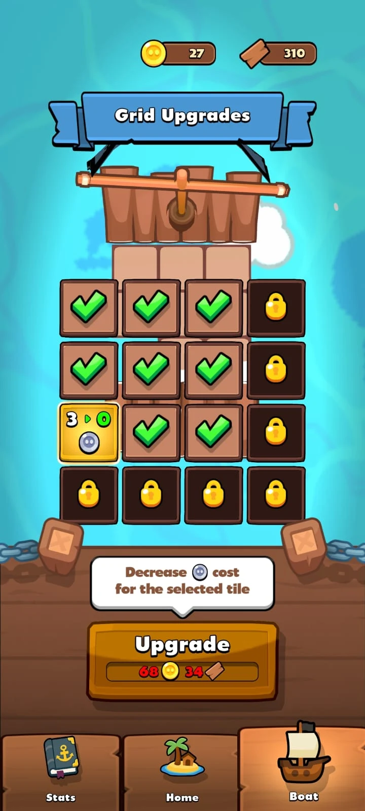 Pirate Boom : Idle Puzzle RPG screenshot